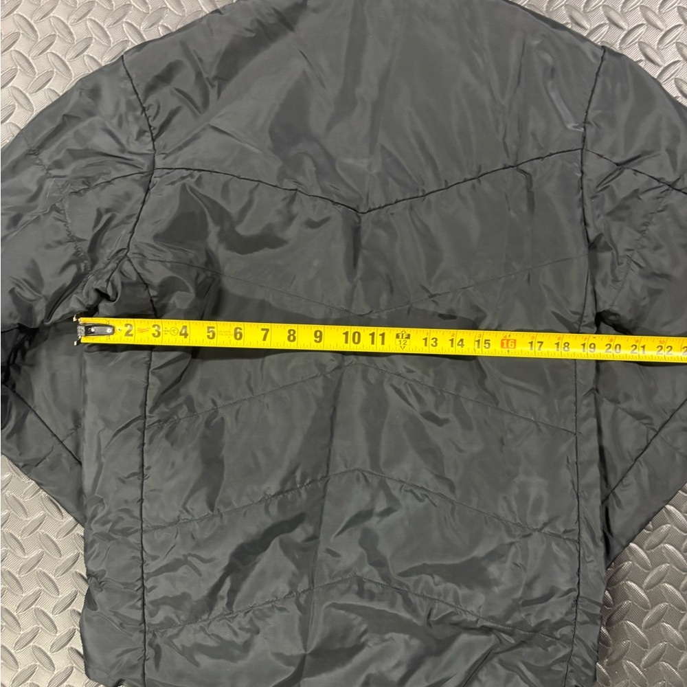 Adidas Men’s Small Black Lightweight Puffer Jacket Full Zip Athletic Coat - Picture 9 of 10